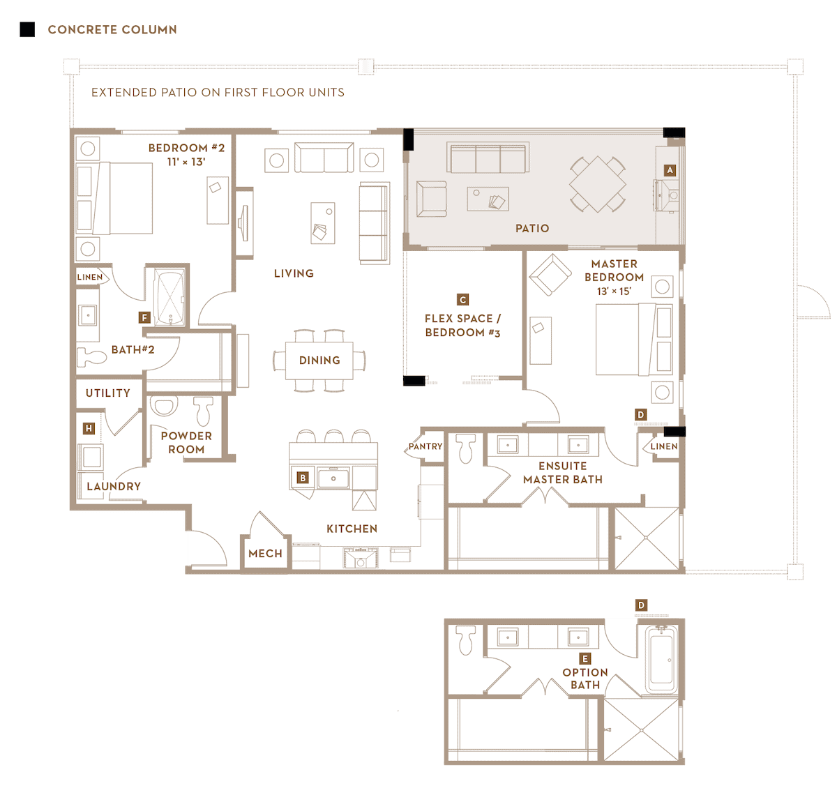 Adele | Floorplans | The Luxe at Desert Ridge | Luxury Living in Scottsdale, Arizona